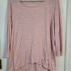 New Directions Light Pink Long Sleeve Top